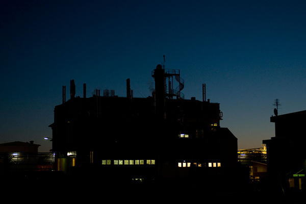 Boländerna: the industrial area in Uppsala - by night.